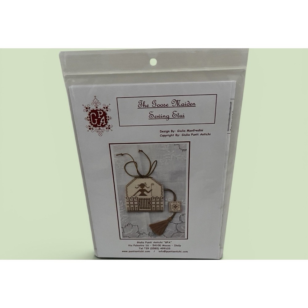 Goose Maiden Sewing Etui Giulia Punti Antichi PGA Chart Pack Kit Cross Stitch